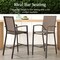 Best Choice Products Outdoor Barstools Set of 2, Bar Height Patio Chairs w/ All-Weather Mesh